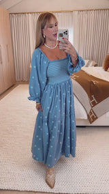 Amber Indigo Maxi Dress